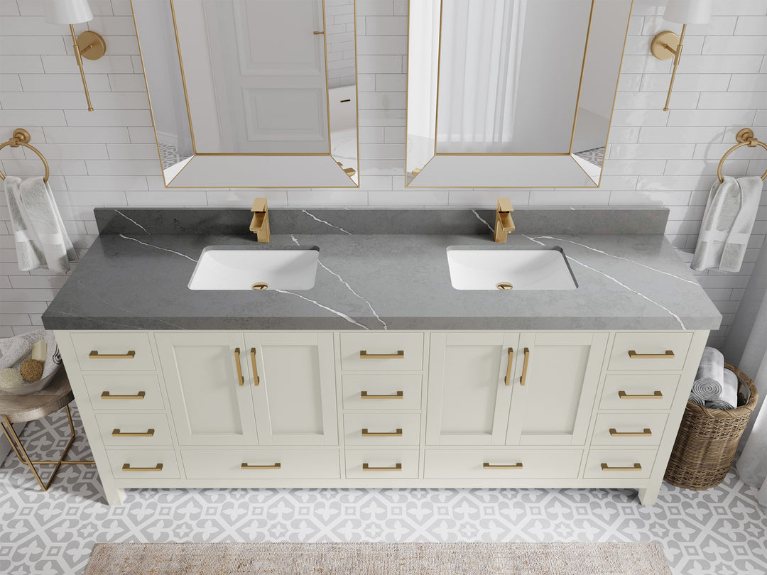 Malibu 84 in. W x 22 in. D Double Sink Bathroom Vanity