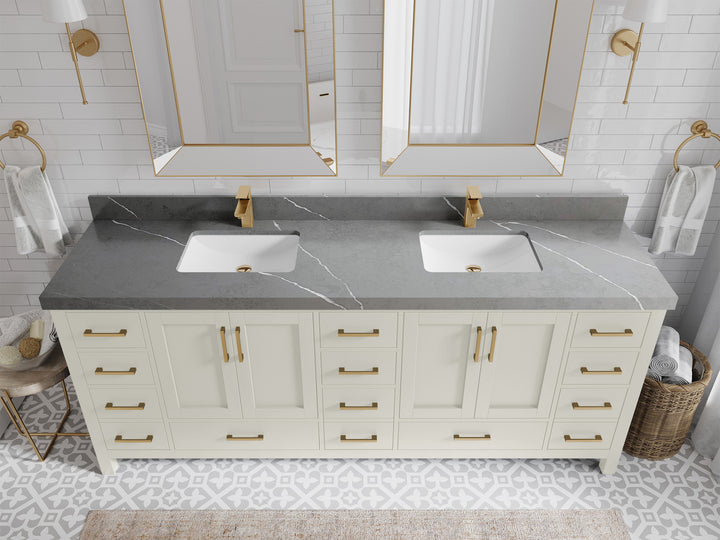 Malibu 84 in. W x 22 in. D Double Sink Bathroom Vanity - photo 34