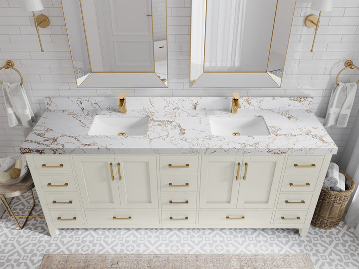 Malibu 84 in. W x 22 in. D Double Sink Bathroom Vanity - photo 38