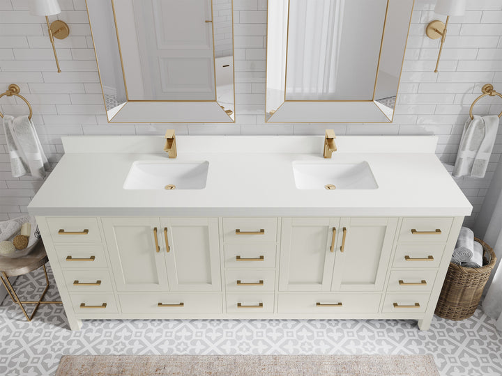 Malibu 84 in. W x 22 in. D Double Sink Bathroom Vanity - photo 44