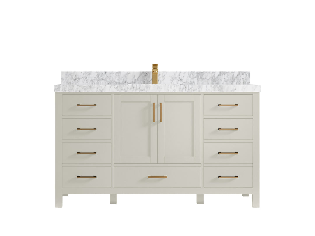 Malibu 60 in. W x 22 in. D Single Sink Bathroom Vanity