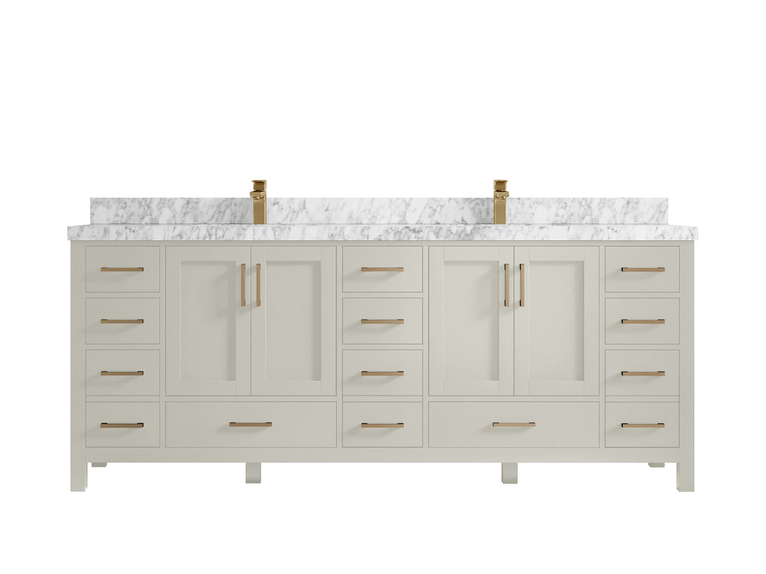 Malibu 84 in. W x 22 in. D Double Sink Bathroom Vanity