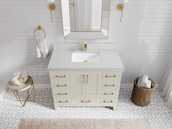 Malibu 42 in. W x 22 in. D Single Sink Bathroom Vanity - photo 12