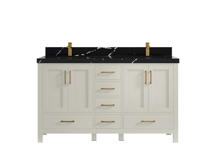 Malibu 60 in. W x 22 in. D Double Sink Bathroom Vanity - photo 9