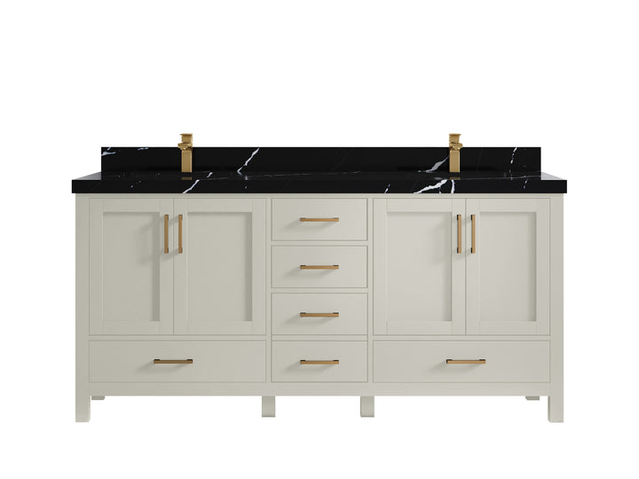 Malibu 72 in. W x 22 in. D Double Sink Bathroom Vanity - photo 9