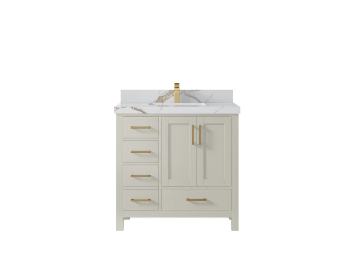 Malibu 36 in. W x 22 in. D Bathroom Vanity Center Sink 2 - photo 15