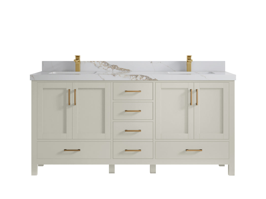 Malibu 72 in. W x 22 in. D Double Sink Bathroom Vanity