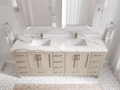Malibu 80 in. W x 22 in. D Double Sink Bathroom Vanity