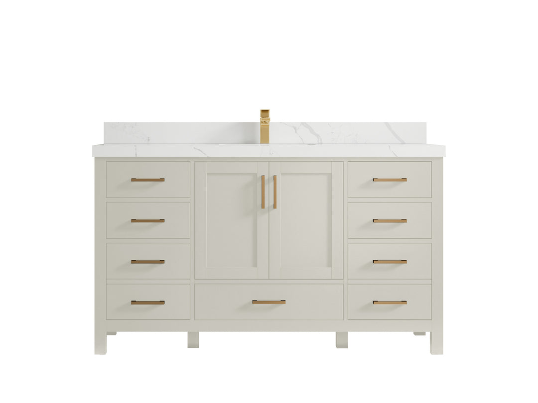 Malibu 60 in. W x 22 in. D Single Sink Bathroom Vanity