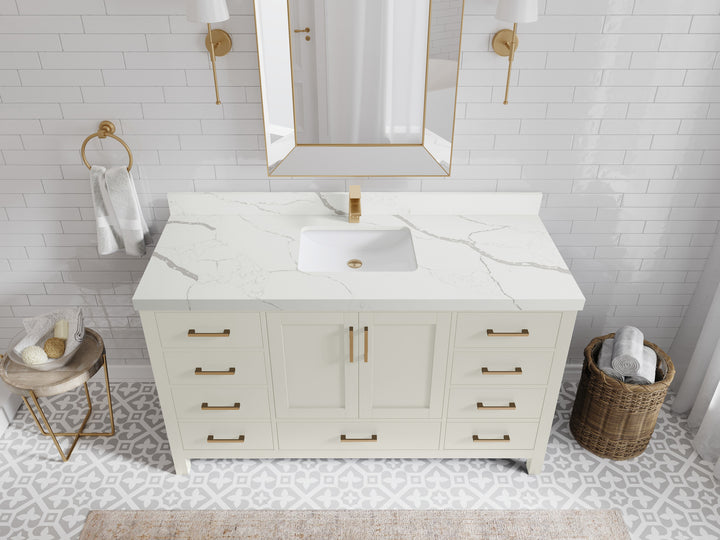 Malibu 60 in. W x 22 in. D Single Sink Bathroom Vanity - photo 16
