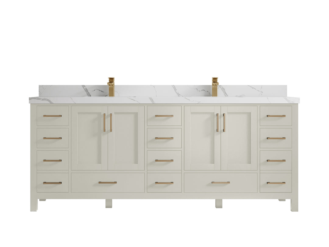 Malibu 84 in. W x 22 in. D Double Sink Bathroom Vanity