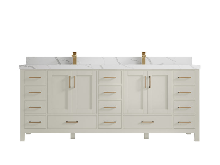 Malibu 84 in. W x 22 in. D Double Sink Bathroom Vanity - photo 17
