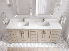 Malibu 80 in. W x 22 in. D Double Sink Bathroom Vanity - photo 10