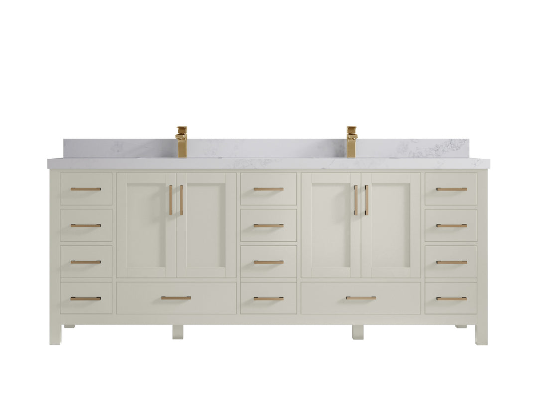 Malibu 84 in. W x 22 in. D Double Sink Bathroom Vanity
