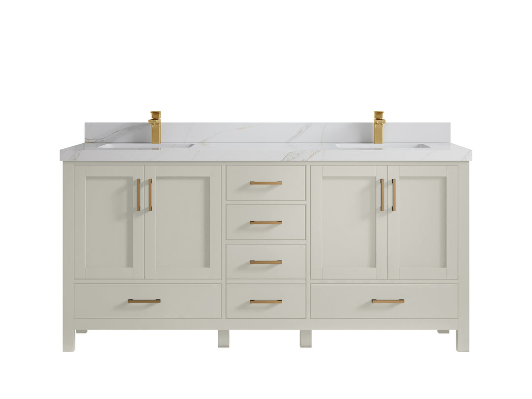 Malibu 72 in. W x 22 in. D Double Sink Bathroom Vanity