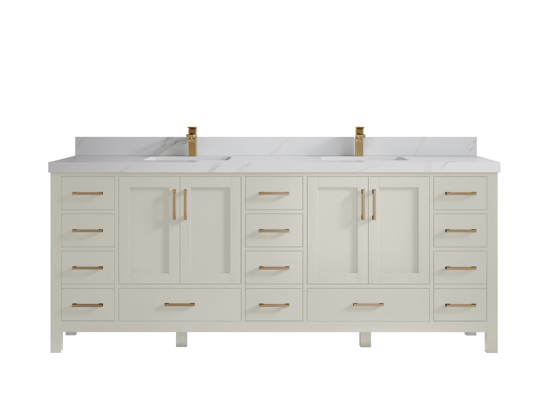 Malibu 84 in. W x 22 in. D Double Sink Bathroom Vanity