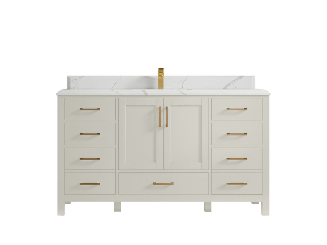 Malibu 60 in. W x 22 in. D Single Sink Bathroom Vanity