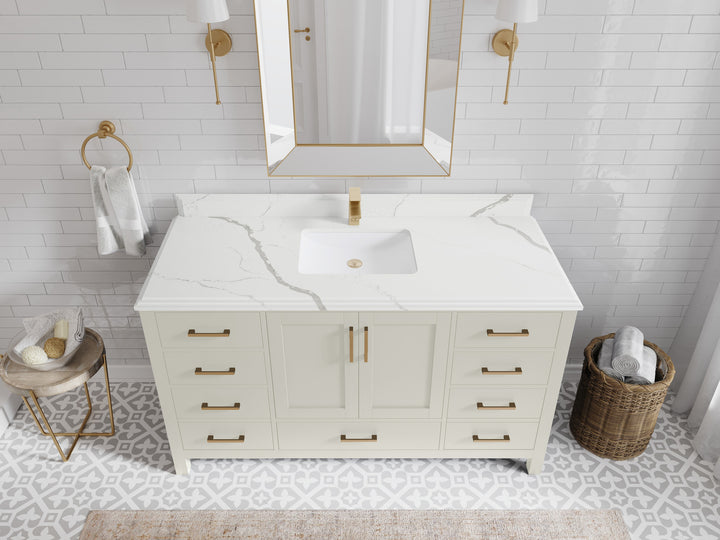 Malibu 60 in. W x 22 in. D Single Sink Bathroom Vanity - photo 22
