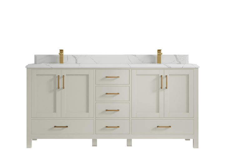 Malibu 72 in. W x 22 in. D Double Sink Bathroom Vanity - photo 23