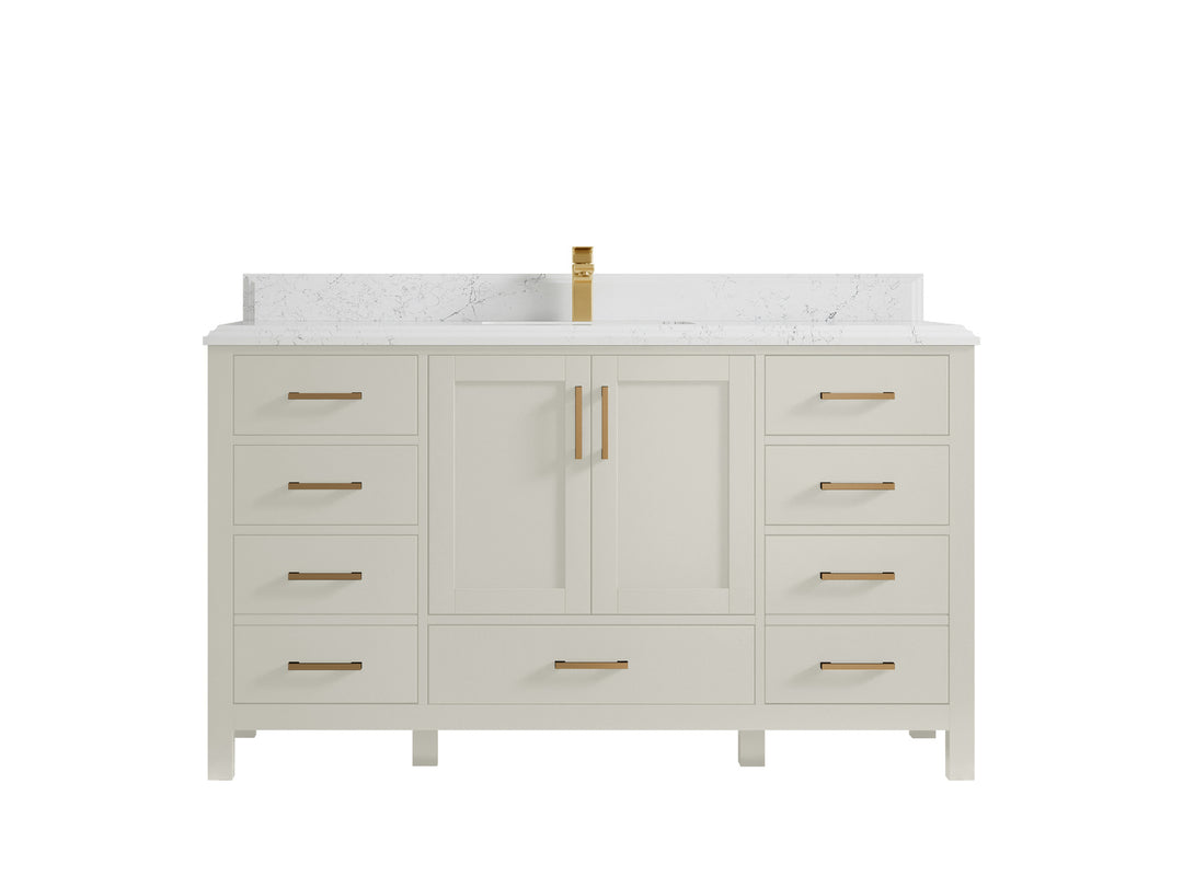 Malibu 60 in. W x 22 in. D Single Sink Bathroom Vanity