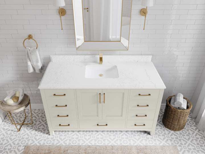 Malibu 60 in. W x 22 in. D Single Sink Bathroom Vanity - photo 24