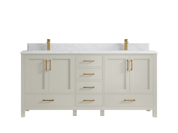 Malibu 72 in. W x 22 in. D Double Sink Bathroom Vanity - photo 25