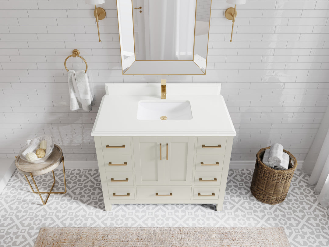 Malibu 42 in. W x 22 in. D Single Sink Bathroom Vanity
