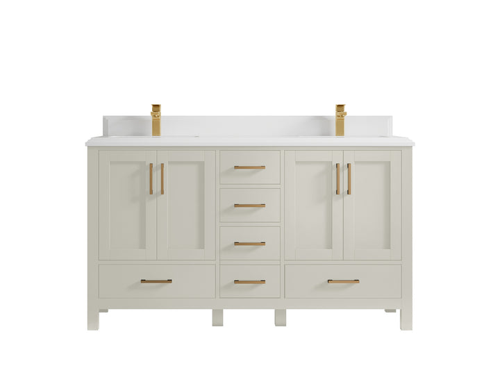 Malibu 60 in. W x 22 in. D Double Sink Bathroom Vanity - photo 27