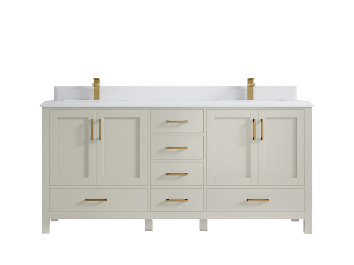Malibu 72 in. W x 22 in. D Double Sink Bathroom Vanity - photo 27