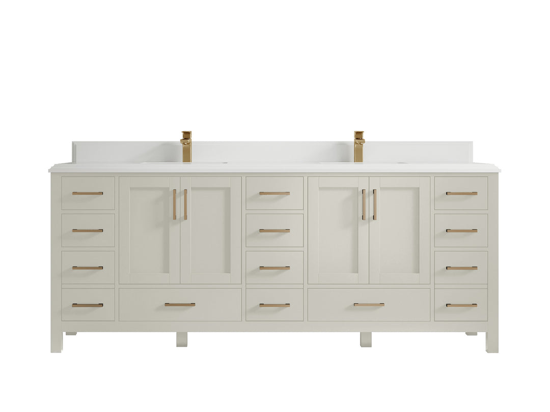Malibu 84 in. W x 22 in. D Double Sink Bathroom Vanity