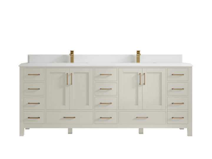Malibu 84 in. W x 22 in. D Double Sink Bathroom Vanity - photo 27