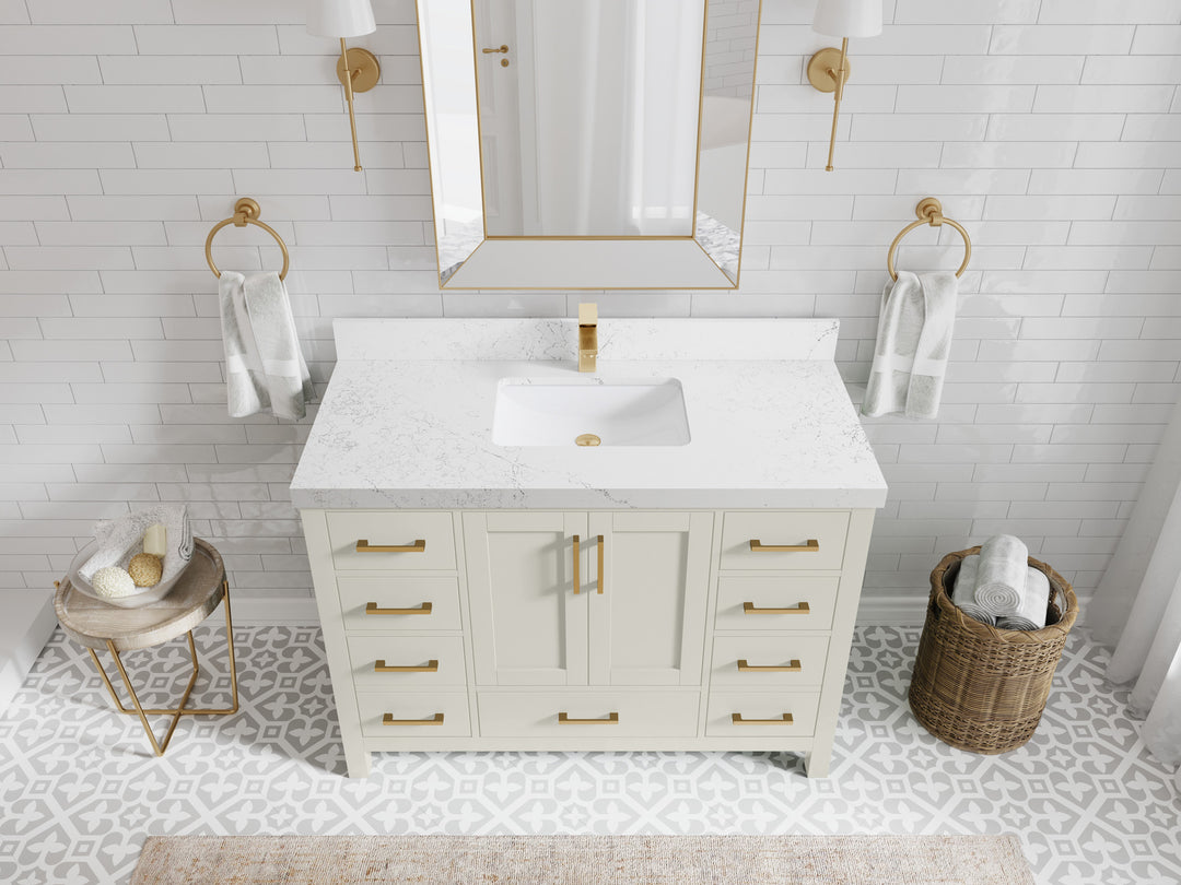 Malibu 48 in. W x 22 in. D Single Sink Bathroom Vanity