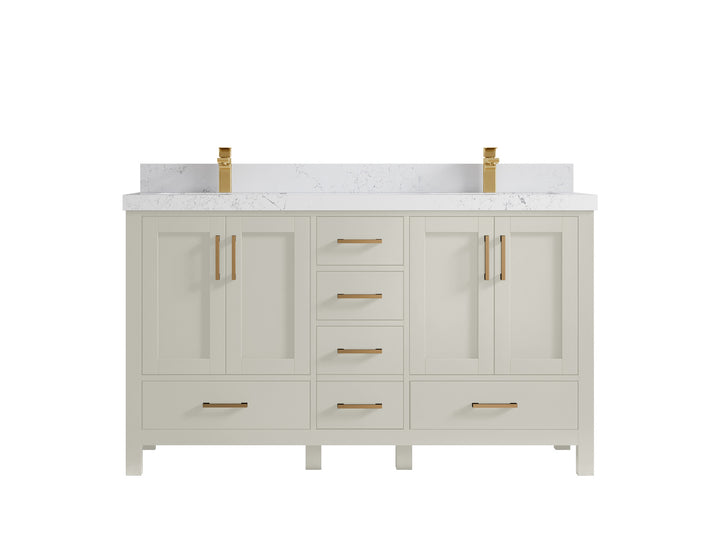 Malibu 60 in. W x 22 in. D Double Sink Bathroom Vanity - photo 29