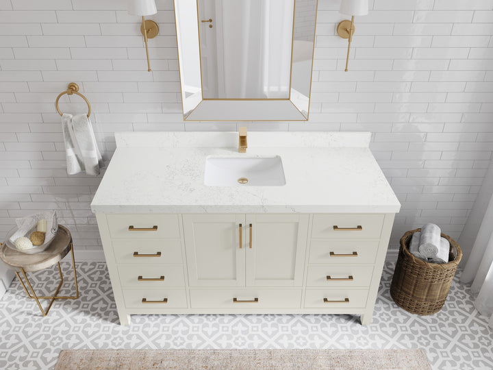 Malibu 60 in. W x 22 in. D Single Sink Bathroom Vanity - photo 28