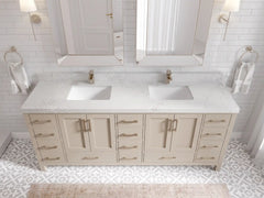 Malibu 80 in. W x 22 in. D Double Sink Bathroom Vanity - photo 12