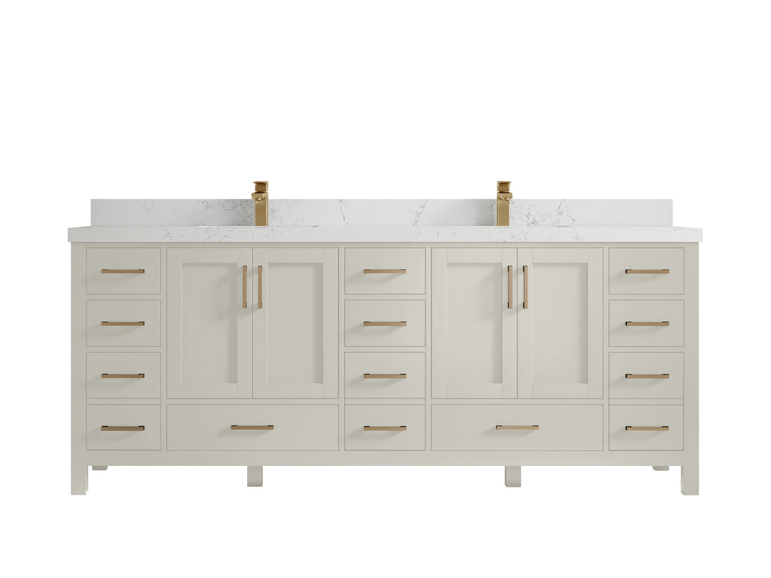 Malibu 84 in. W x 22 in. D Double Sink Bathroom Vanity