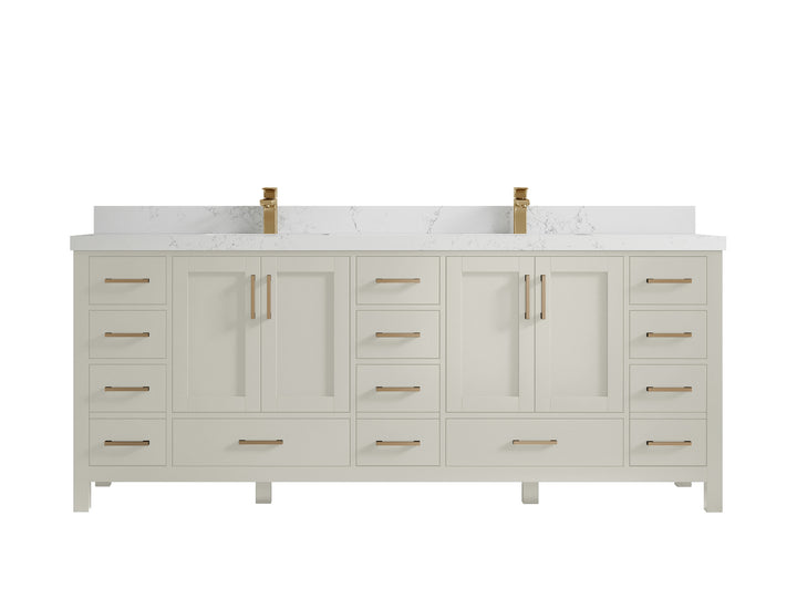 Malibu 84 in. W x 22 in. D Double Sink Bathroom Vanity - photo 29