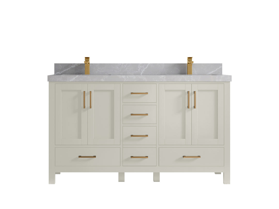 Malibu 60 in. W x 22 in. D Double Sink Bathroom Vanity