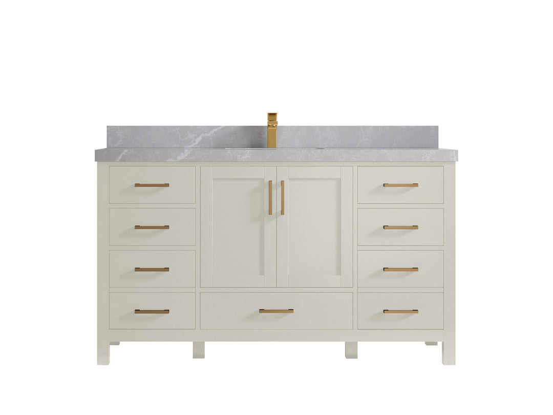 Malibu 60 in. W x 22 in. D Single Sink Bathroom Vanity