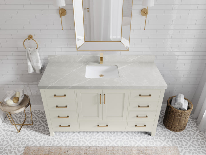 Malibu 60 in. W x 22 in. D Single Sink Bathroom Vanity - photo 30