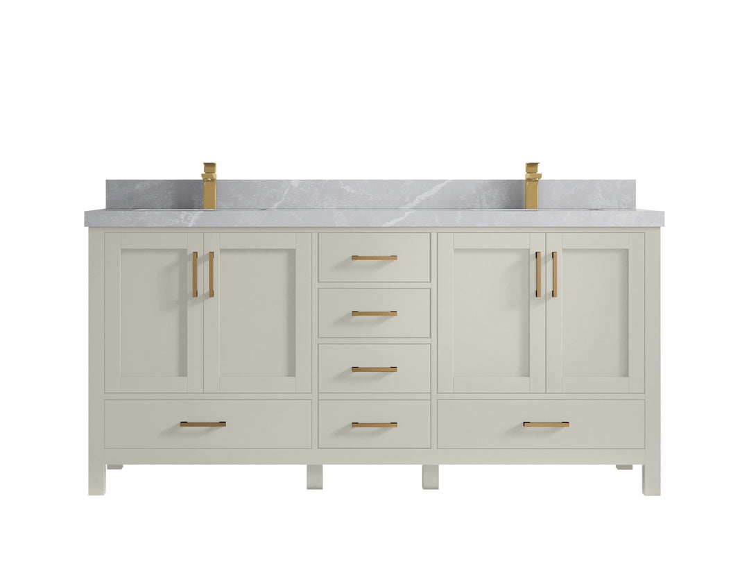 Malibu 72 in. W x 22 in. D Double Sink Bathroom Vanity