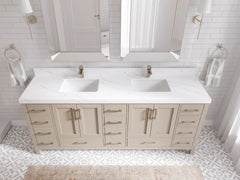 Malibu 80 in. W x 22 in. D Double Sink Bathroom Vanity - photo 15