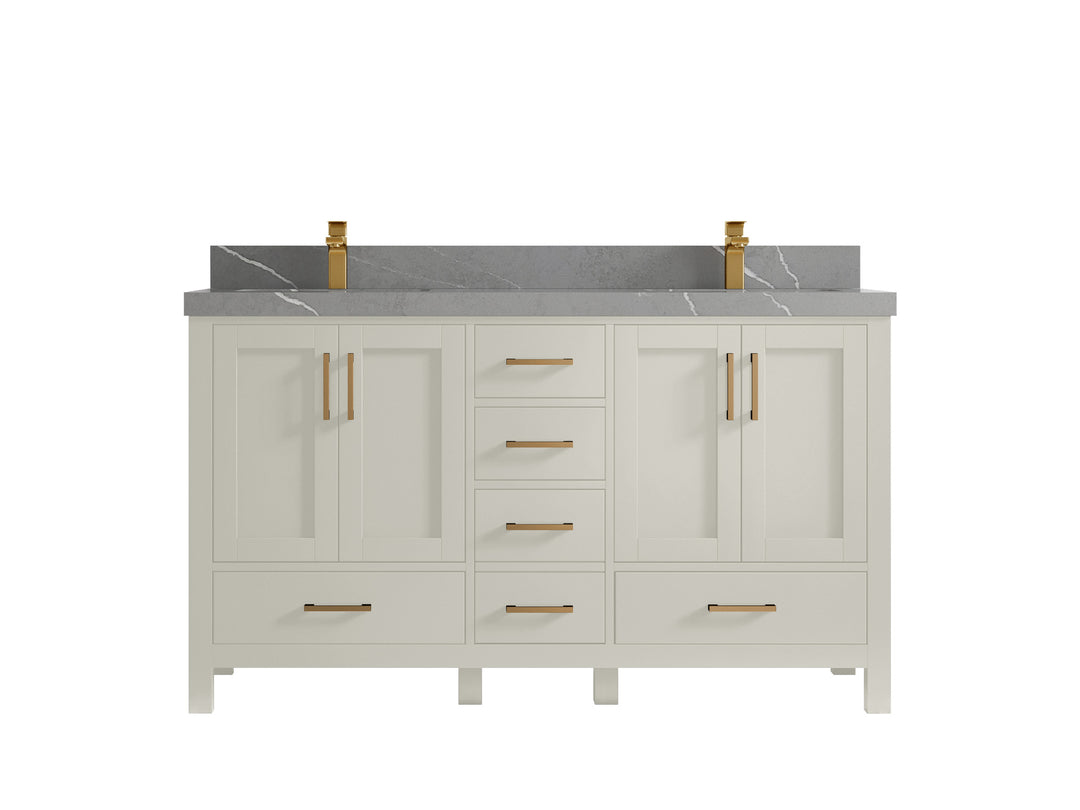 Malibu 60 in. W x 22 in. D Double Sink Bathroom Vanity