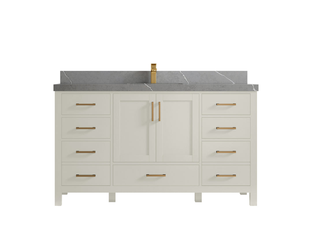 Malibu 60 in. W x 22 in. D Single Sink Bathroom Vanity