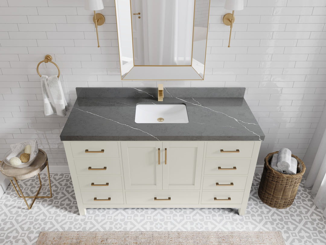 Malibu 60 in. W x 22 in. D Single Sink Bathroom Vanity