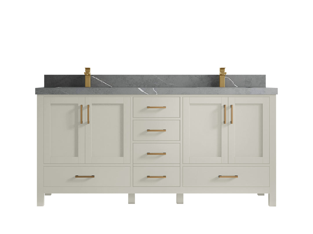 Malibu 72 in. W x 22 in. D Double Sink Bathroom Vanity
