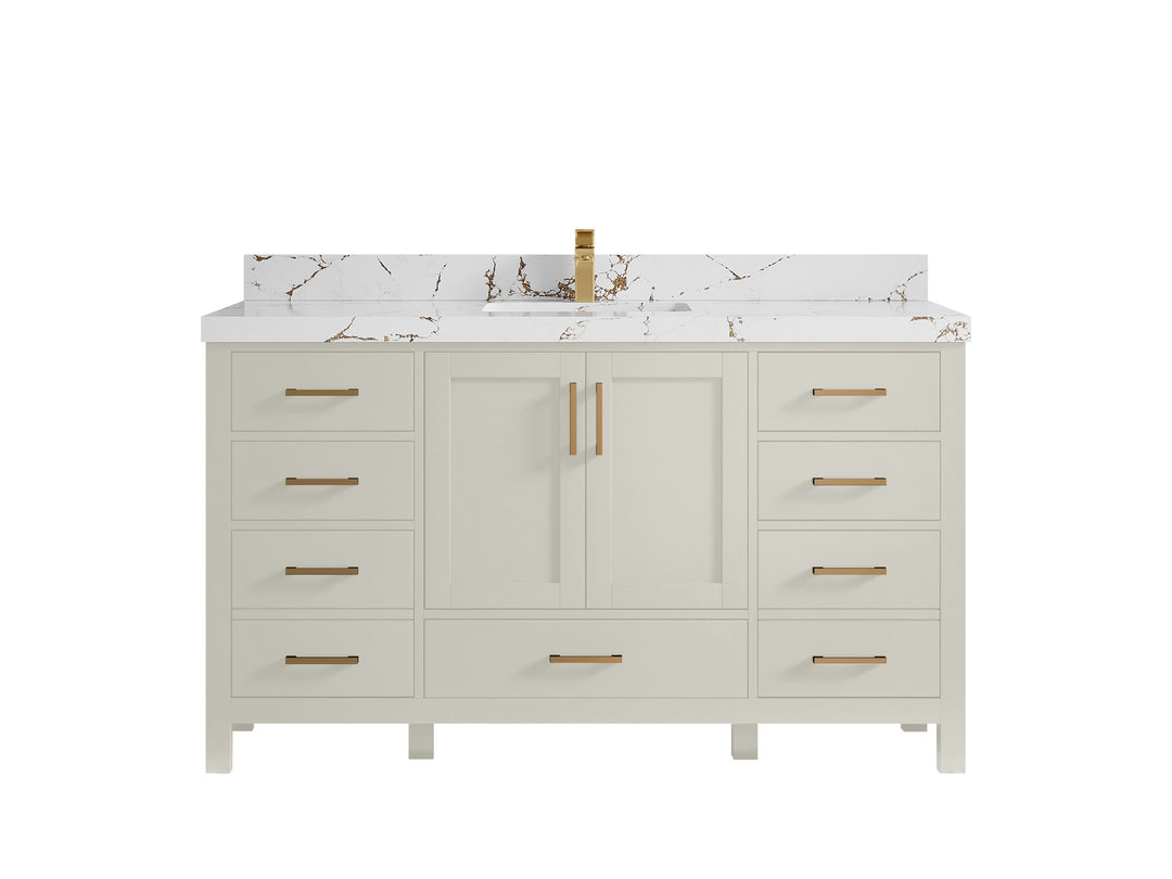 Malibu 60 in. W x 22 in. D Single Sink Bathroom Vanity