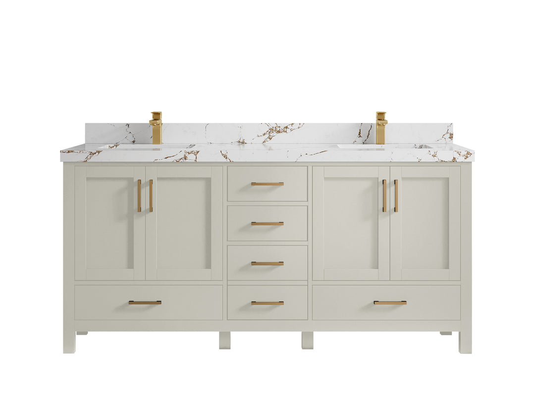 Malibu 72 in. W x 22 in. D Double Sink Bathroom Vanity