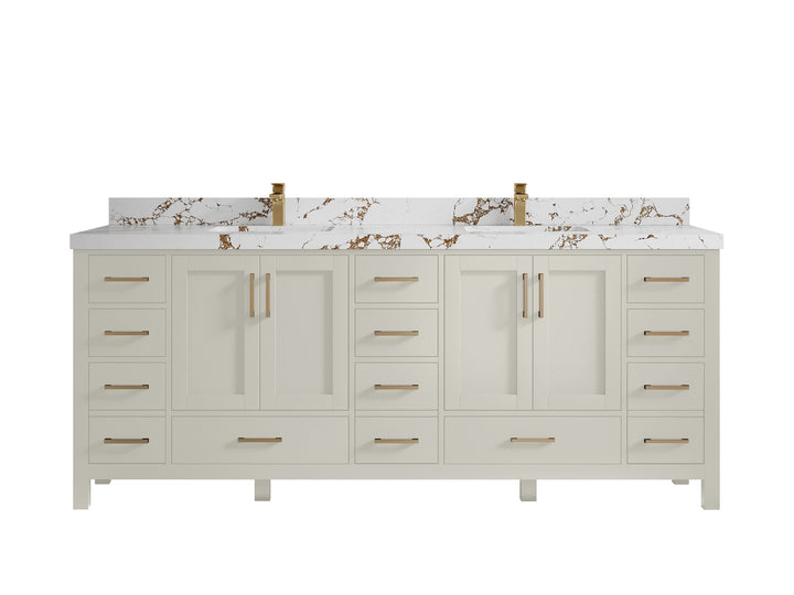 Malibu 84 in. W x 22 in. D Double Sink Bathroom Vanity - photo 37