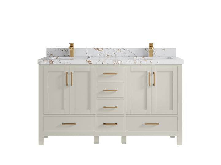 Malibu 60 in. W x 22 in. D Double Sink Bathroom Vanity - photo 37